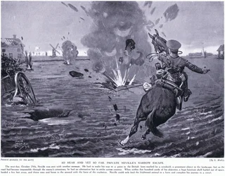 So nah und doch so fern. Private Nevilles knappe Flucht bei Ypern, Oktober 1914